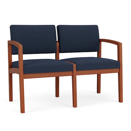 Lesro 2 Seat Tandem Seating W/ No Center Arm, 44 in W 26 in L 31.5 in H, Lenox Series LW2101
